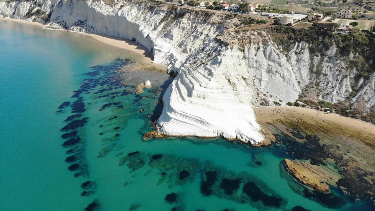 L'Aurora Scala Dei Turchi Lägenhet Realmonte Exteriör bild